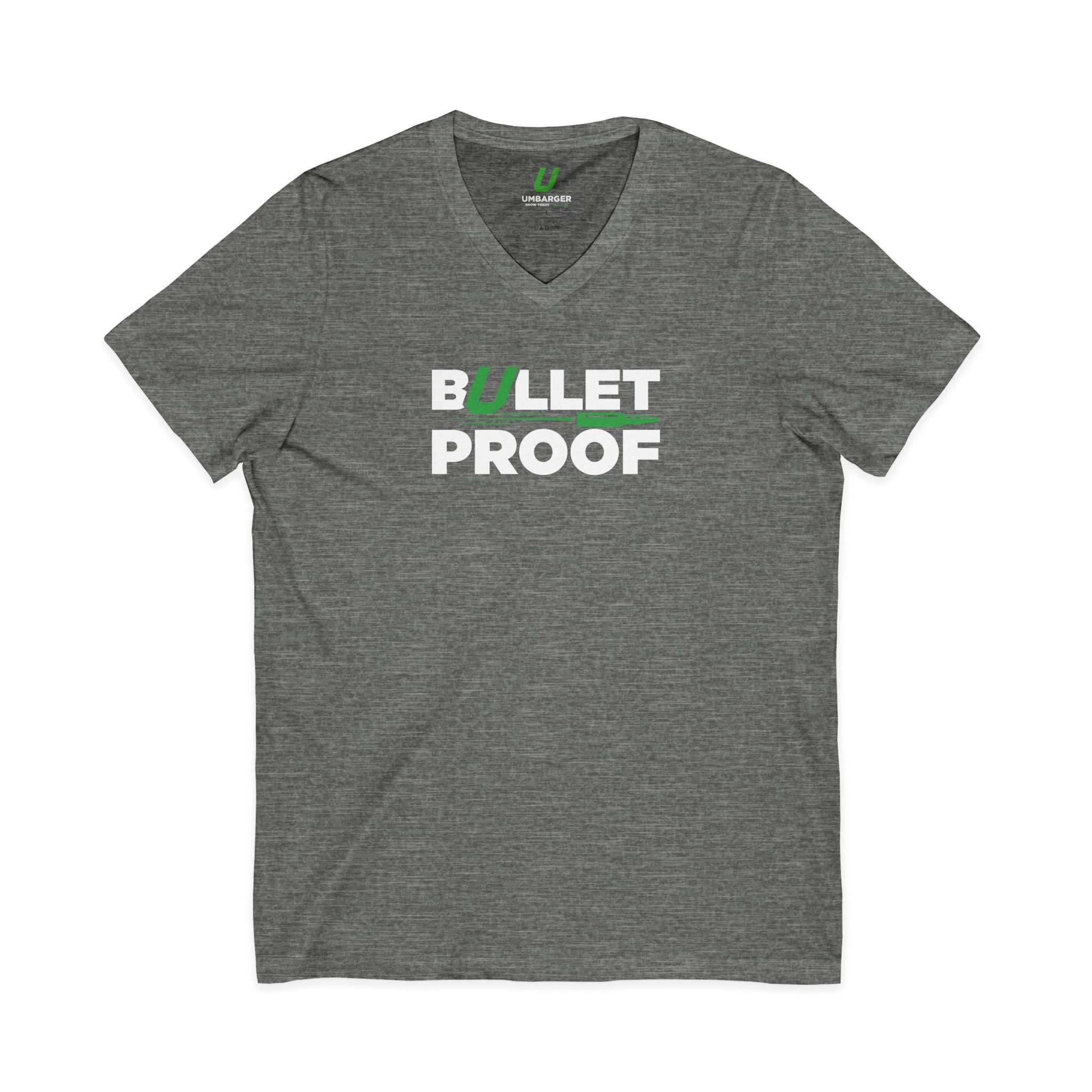 Bulletproof V-Neck Tee (Charcoal)