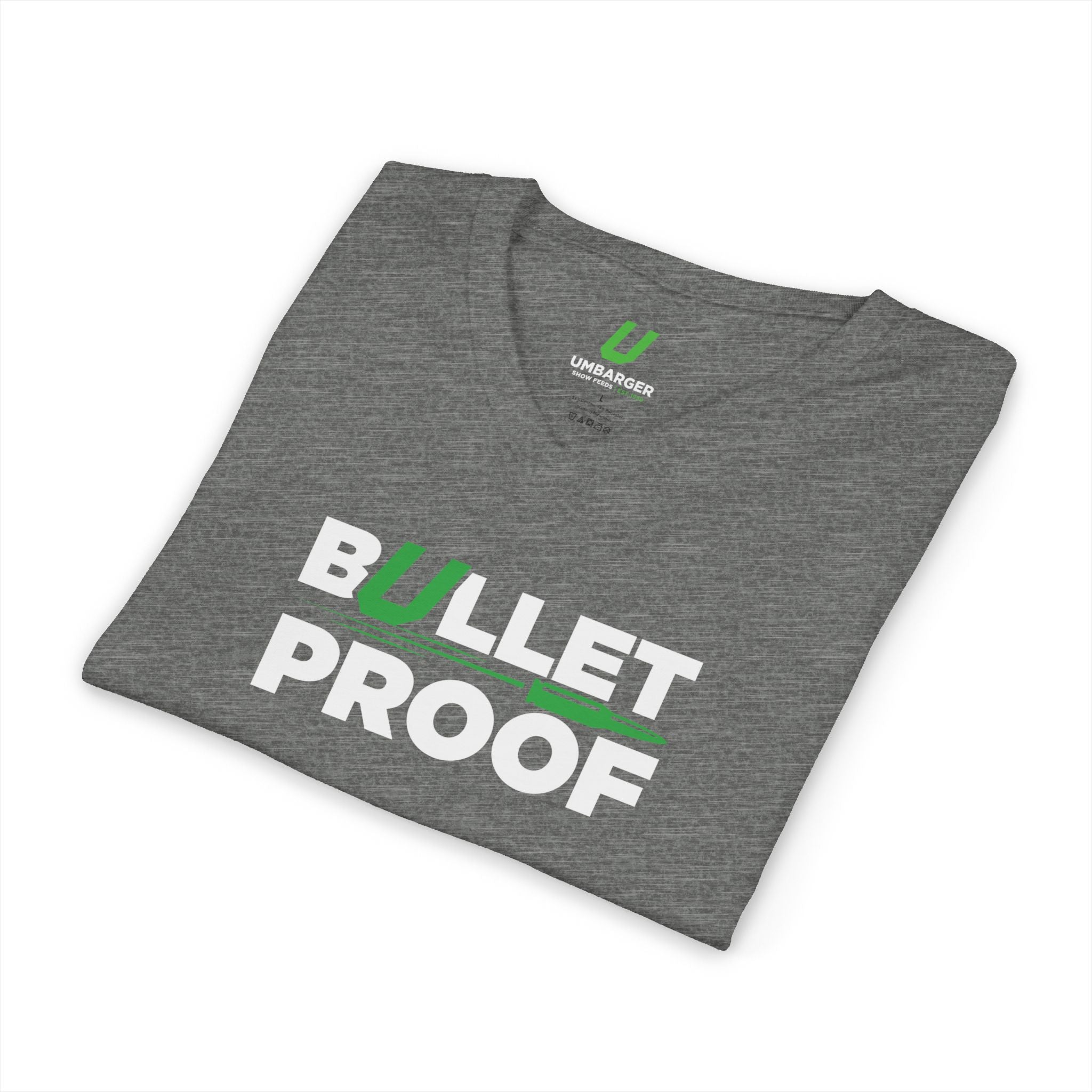 Bulletproof V-Neck Tee (Charcoal)